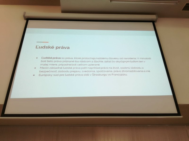 Prednášky pre žiakov 1. ročníka