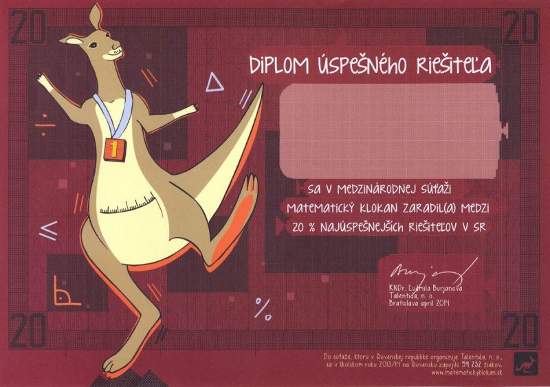 Matematická súťaž KLOKAN