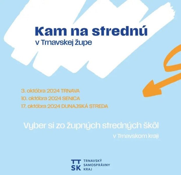 Kam na strednú v Trnavskej župe 2024